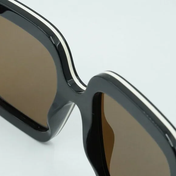 Gucci GG1241S 001 Sunglasses Black Square Frame, Brown Lenses - Picture 9 of 11